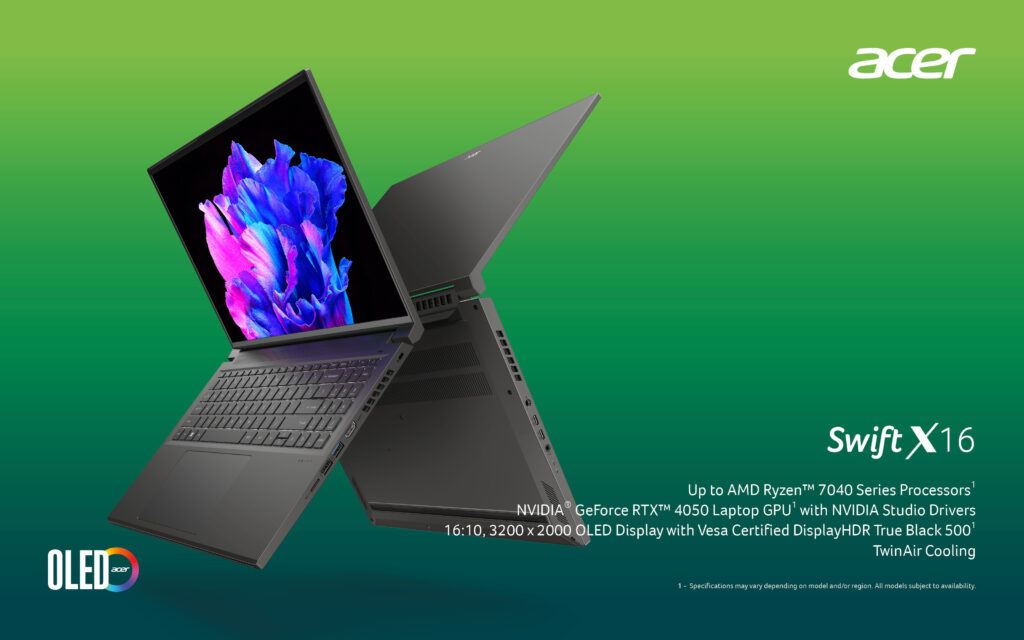 Acer Launches New Swift X 16 Laptop – Seats For Two