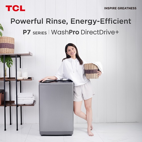 TCL P7 Series Direct Drive+ Topload Washing Machine