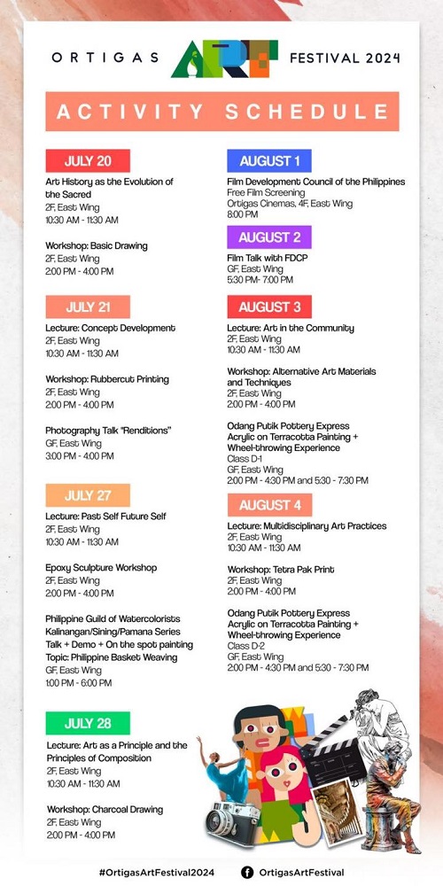 Ortigas Art Festival Schedule 