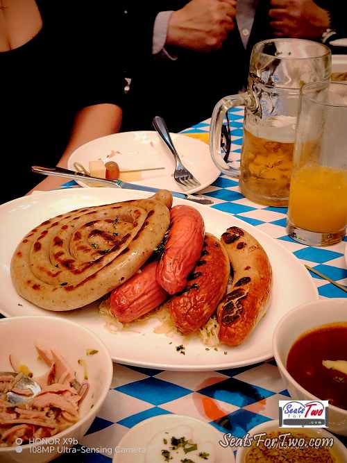 German Sausages at Oktoberfest