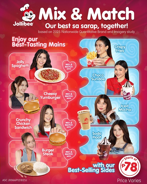 Jollibee Mix & Match Combos
