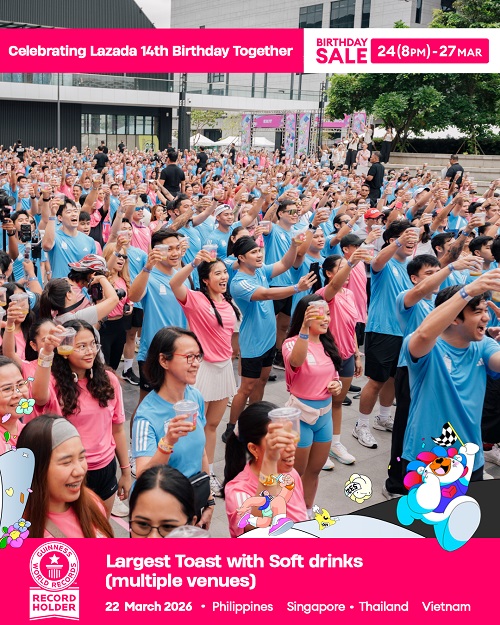 Largest Toast with Soft Drinks